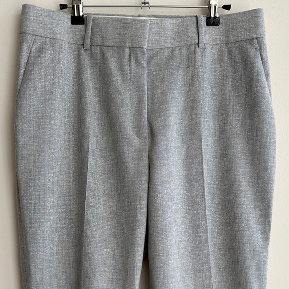 Reiss Women’s Grey Wool Blend Tapered Trousers, Gray Cropped Pants, Size 8 - Picture 2 of 16